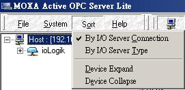 Register OPC Server: Register the DCOM components to a Windows system. After Active OPC Server Lite is installed, it will automatically configure the DCOM.