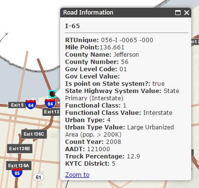 Spatial Standard 2.050.01.3S Figure 1: Example of a user s map-click capturing real-world location and that location via web services returning supplementary information.
