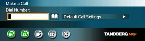 TANDBERG Short User manual - 6 Handle Calls Make a Call To make a call, choose Make a Call from the main menu.