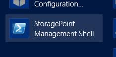 StoragePoint Managem ent Shell StoragePoint Management Shell will make the StoragePoint-specific PowerShell cmdlets