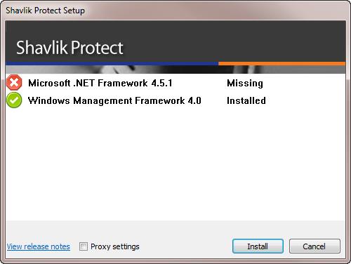 Upgrade Procedure 5. Begin the installation process using one of the following methods: Double-click the file named ShavlikProtect.exe. Type the file name at a command prompt.