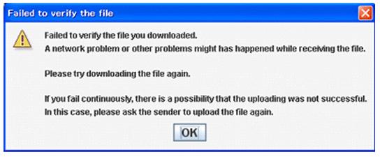 No. Question Answer 10 When I attempt to download a file in the Inbox window, the message An invalid sequence of the protocol was detected appears and I cannot download the file.