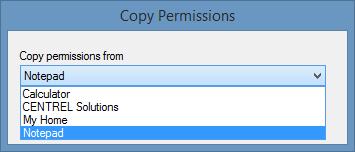 click and select Copy permissions from.