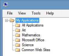 Managing Sections Sections Overview allows you to group Applications, Web Sites and Directories into folders called Sections.