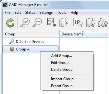 4. AMC Manager Adding Device to Group 1.