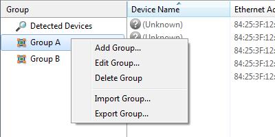 4. AMC Manager Editing Group Information Following explains how to change the group name and registered devices. 1.