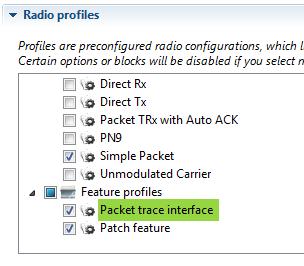 Modifying the Radio Configuration 6.2 Configuring the GPIOs The GPIO configuration can be found under the GPIOs section.