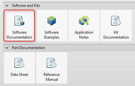 Documentation 3.3 Software Documentation Software documentation is accessible through the Software Documentation tile: Figure 3.2.