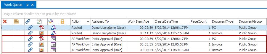 Client IQdesktop The Work Queue in IQdesktop displays Accounts Payable Workflow items as Workflow Tasks.
