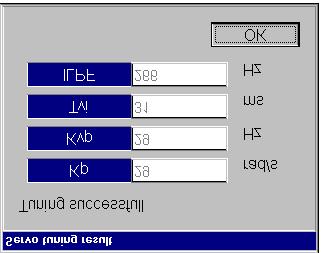 To start tuning, select [Yes] on the [Confirmation] dialog box. 5. Results of the tuning process appear when the process is completed.