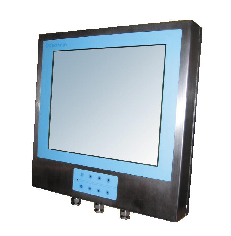ELIOS 17K IP69K Stainless solutions 316L Stainless chassis - Industrial Monitor in 316L cased - Display LCD TFT 17 - LED backlight - Resolution SXGA 1280 x 1024 - Resistive Touch screen