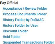 Introduction The Access Acceptance/Review Folder will be accessed to perform the first step of the dual step processing.