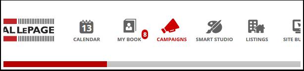 Customize a provided Campaign Drip email campaigns can be created through My Book or the Campaigns manager to maintain contact with leads.