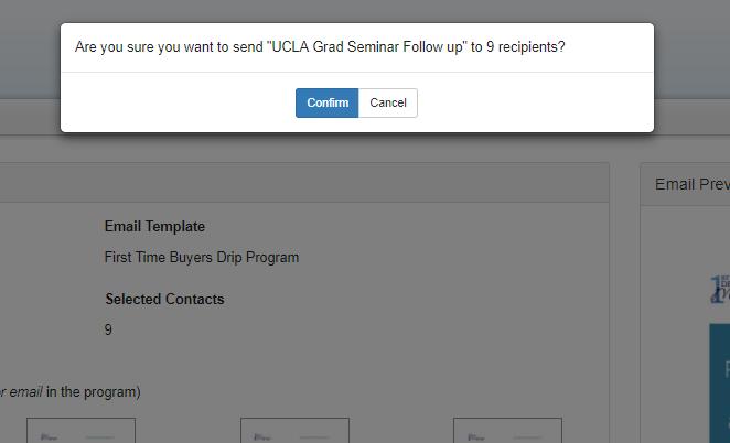 An administrator can create a new drip email campaign from the Marketing Programs page by clicking New Program in the