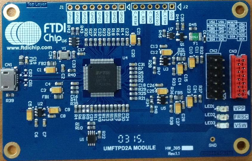 Future Technology Devices International UMFTPD2A UMFTPD2A is a module used for FT90x programming, debugging and EFUSE burning. The UMFTPD2A is a module with an FT4232HL Hi-Speed USB2.