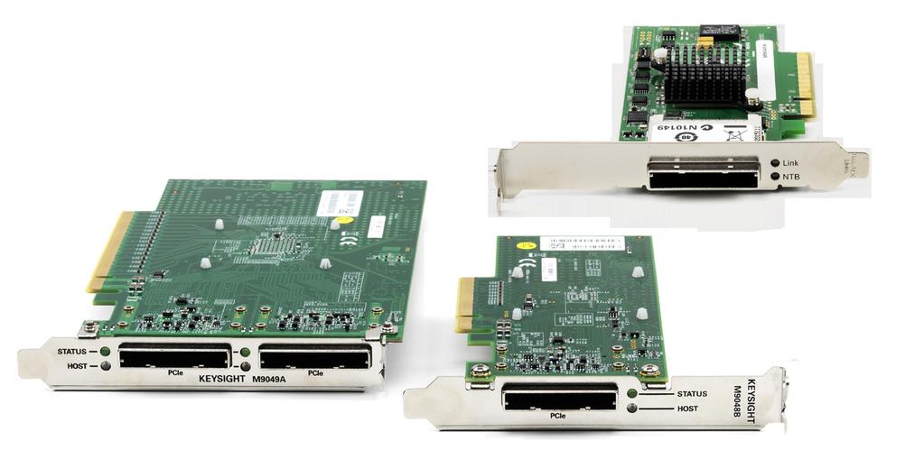 03 Keysight Interface Modules and Adapters for PXI and AXIe Systems - Data Sheet Remote PC PCIe Host Desktop Adapters for PXIe and AXIe Systems M9048A PCIe desktop PC adapter: x8, Gen 2 M9048B PCIe