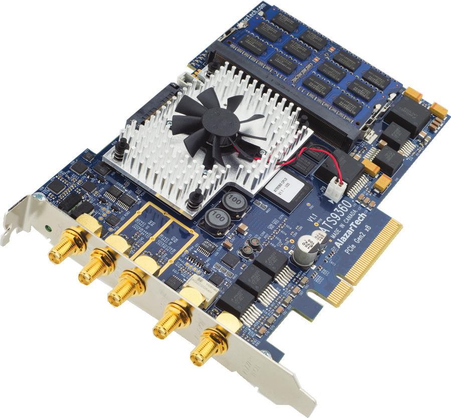 6+ 32bit/64 bit Overview ATS9360 is an 8-lane PCI Express Gen 2 (PCIe x8), dual-channel, high speed, 12 bit, 1.
