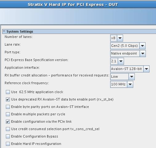 5-26 Downloading and Generating the High Performance Reference Design Figure 5-15: Hard IP for PCI Express GUI UG-01101 9. Click Finish. 10.