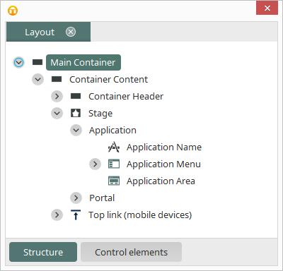 3.2.3. Main Container In the main container, all elements of your layout are combined.