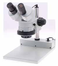 aberration 26800B-327 DSZ-70 Stereo Zoom Binocular Microscope on Stand P with LED FOI Magnification Range: 20x to 70x 26800B-344 Zoom Ratio: 3.5:1 Field of View: 10-2.8mm (0.39"-0.