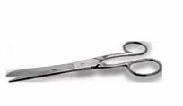 firmly in place 11081 Stainless Steel with blade hardness of HRC 56-60 11081 2-in-1 Heavy-Duty Combination Scissor 4-1/2" Slim Blade Straight Scissor Fully polished stainless steel provides excellent