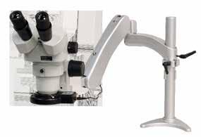 Preconfigured Microscope Systems DSZ-44 Stereo Zoom Binocular Microscope on Stand DABS with LED FOI Magnification Range: 10x to 44x Zoom Ratio: 4.4:1 Field of View: 23-5.2mm (0.91" to 0.