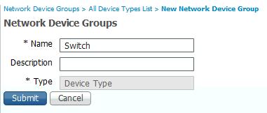 Figure 22 Add Network Devices Enter the name Switch in the Name