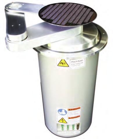 Robotics Wafer handling vacuum robots IWH F-5 with dual arm Diagram: IWH F-5 Control area & installation configuration to industry standard Handling wafers up to 300 mm high precision,
