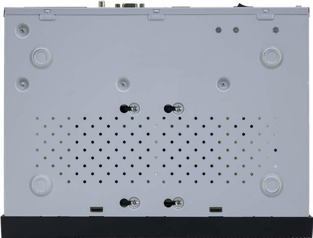 Tighten the HDD mounting screws until snug. Be careful to not over-tighten the screws. 9. Reinstall the NVR cover using the cover using the screws removed earlier. 10.