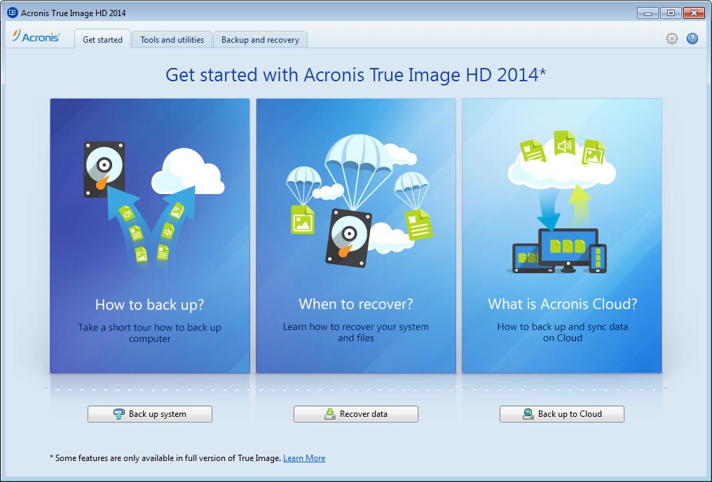 4. Install True Image 2014 on top of Acronis True Image HD 2014. This will safely replace Acronis True Image HD 2014 and keep your backup archives and settings in place. 1.