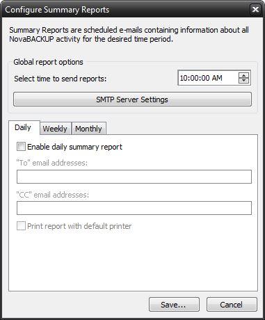 Global report options Scheduled time The selected time is when any / all reports will be sent. If multiple reports are scheduled to be sent on a particular day, they will be sent individually.