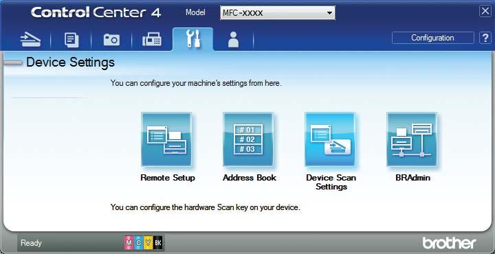 Chapter 10 How to change the machine s SCAN mode settings for PDF scanning 10 You can change your machine s SCAN mode settings using ControlCenter4.