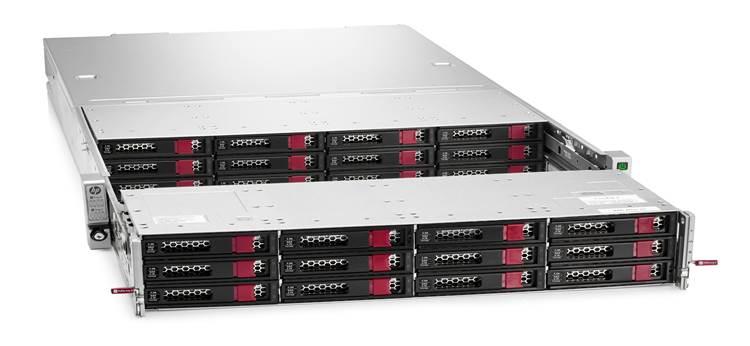 Overview HP StoreEasy 1650 Expanded Storage (28 open LFF HDD slots- 24 in Front, 4 in Rear and 2 x 120GB 6G Value Endurance SFF SSDs in PCIe slot with pre-installed OS) HP StoreEasy 1650 Expanded