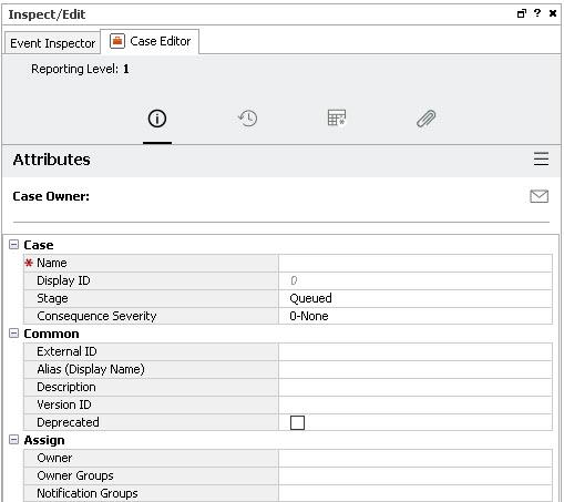 Switching from Extended to Simple View of the Case Editor The UIs support two versions of the case editor: Extended, or default, view Simple view Extended View The extended view, which is the default