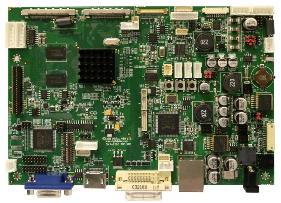SVX-2560 Part No : 474700xx-5 The SVX-2560 is an advanced controller for LCD panels 2560 x 600 resolution Features Up to 2560 x 600 input, 0 bit / Up to 2560 x 600 LCD panel connectivity, 0 bit HDMI,