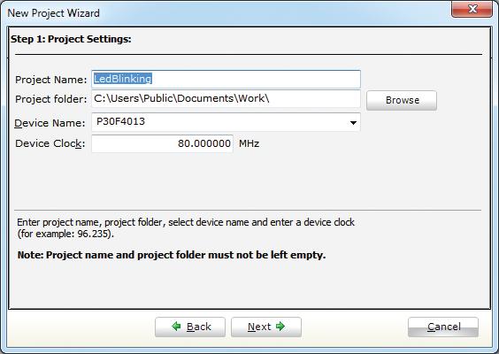 Step 1 - Project Settings Once we have selected the destination project folder, let s do the rest of the project settings: Enter the name of your project.