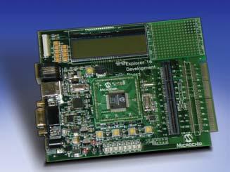 Jump-start Your Design with Our Explorer 16 Development Board and PICtail Plus Daughter Cards Explorer 16 Development Board (DM240001/DM240002) This development board offers an economical way to