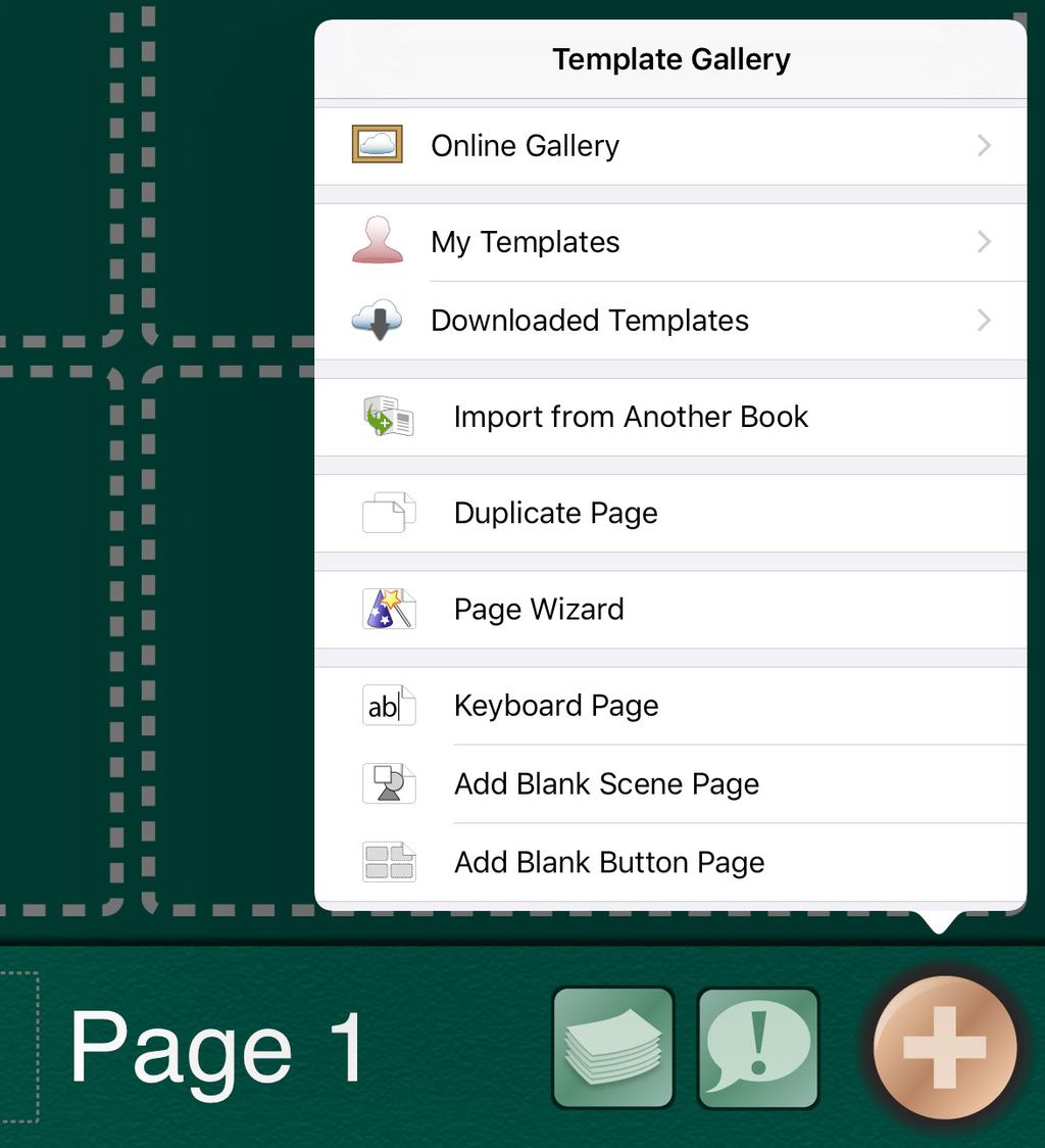 Section 5 Using Keyboard Pages Auto and Step Scanning includes only Player Page navigation buttons when using a Keyboard Page.