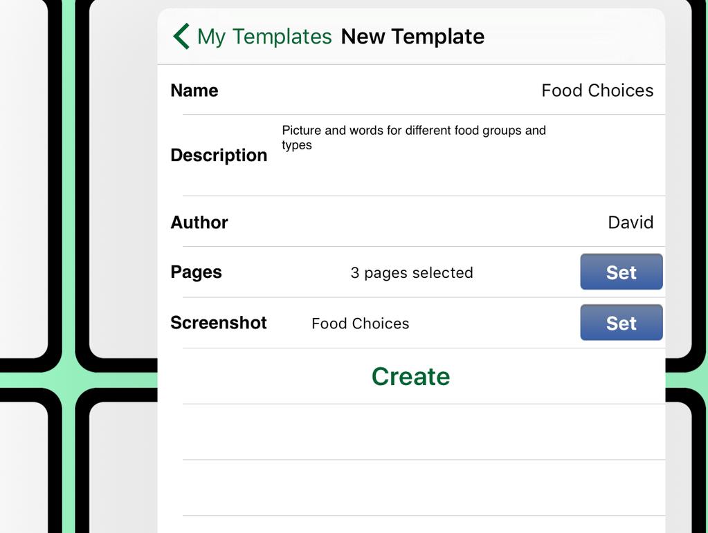 1 Create a Template When one of your templates is marked with a cloud/picture frame icon, it has been added to the Public Gallery.