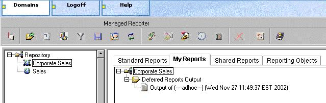 Deferred Report Status Interface Features 5. Close the Deferred Report Status Interface to return to your reporting environment.