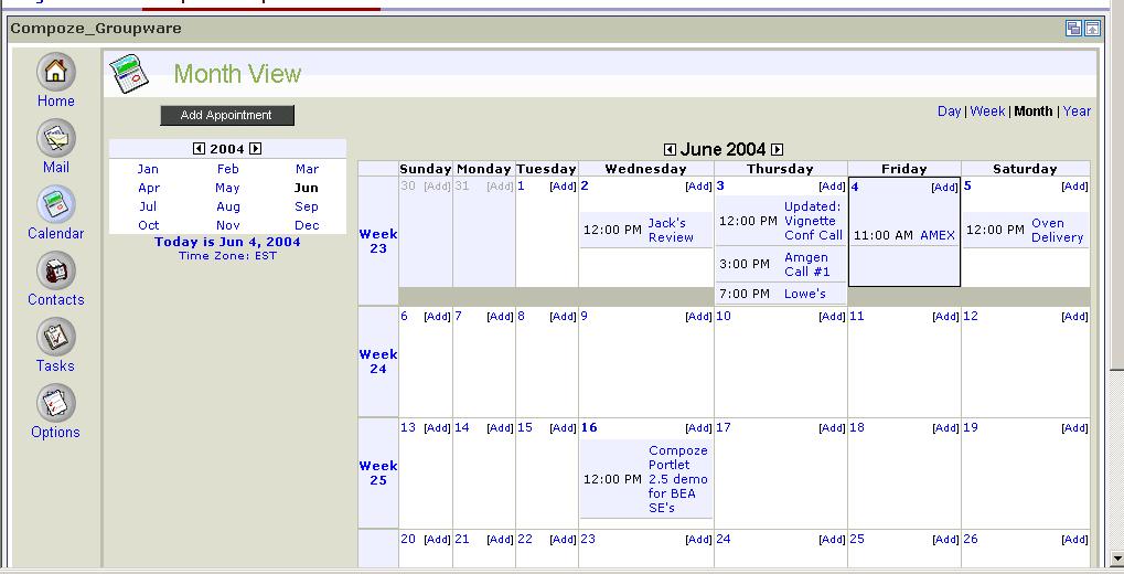 Calendar Maximized View Monthly This is an