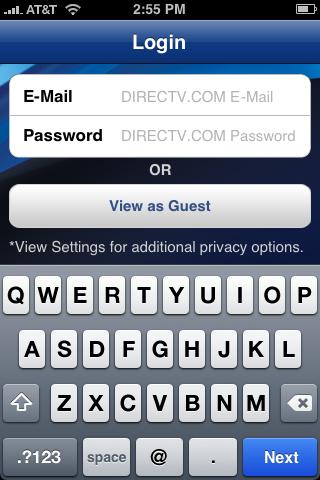 How Do I use it? After downloaded the application press the DIRECTV icon on your device. First you will be prompted to sign in with your DIRECTV.