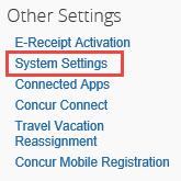 Step 5: Adjusting Your Email Notifications You may want to review the email notification settings in Concur, especially you
