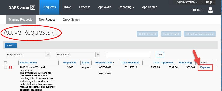 Action column. 2. Items like hotel and airfare that you listed on Segments will automatically appear on the Expenses tab.