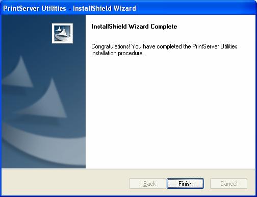 11. The Administrator Installation procedure is totally completed. Click Finish.