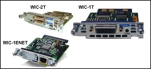 WIC-2T is a DB60 connector, WIC1T is a Smart Serial connector, and WIC-1ENET is an RJ45 connector. WIC-2T is an RJ45 connector, WIC1T is a DB60 connector, and WIC-1ENET is a Smart Serial connector.