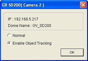 3 Figure 3-1 For other cameras, select Active and select Enable Object Tracking. Specify COM port, Baud Rate and PT Speed of the PTZ camera.