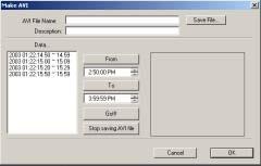 e. Make AVI : Save data file to avi file format 1 2 3 5 6 4 7 8 9 10 11 1. Select camera No.