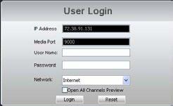 NETWORK GUIDE LOGGING INTO SOFTWARE 1. If you created a DDNS account, type in your account s host name in the Internet Explorer address bar.