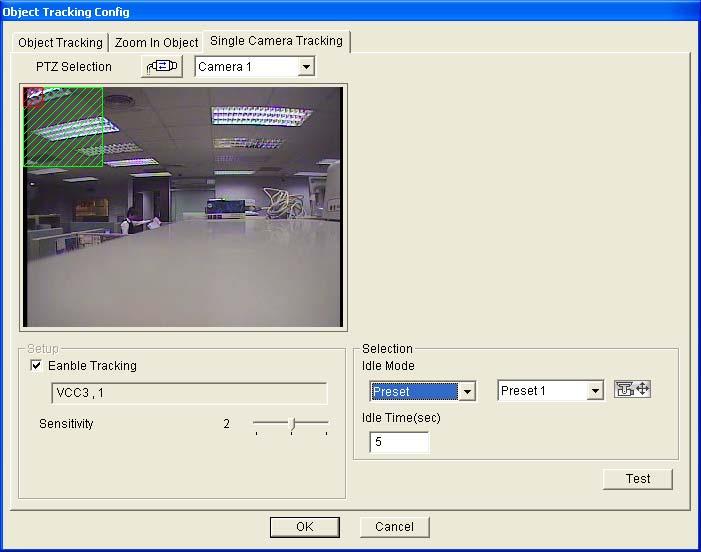 2 Main System Figure 2-17 2. Select Enable Tracking. The PTZ Selection dialog box appears. 3. Select the specific camera and its hardware address, and click OK. 4.